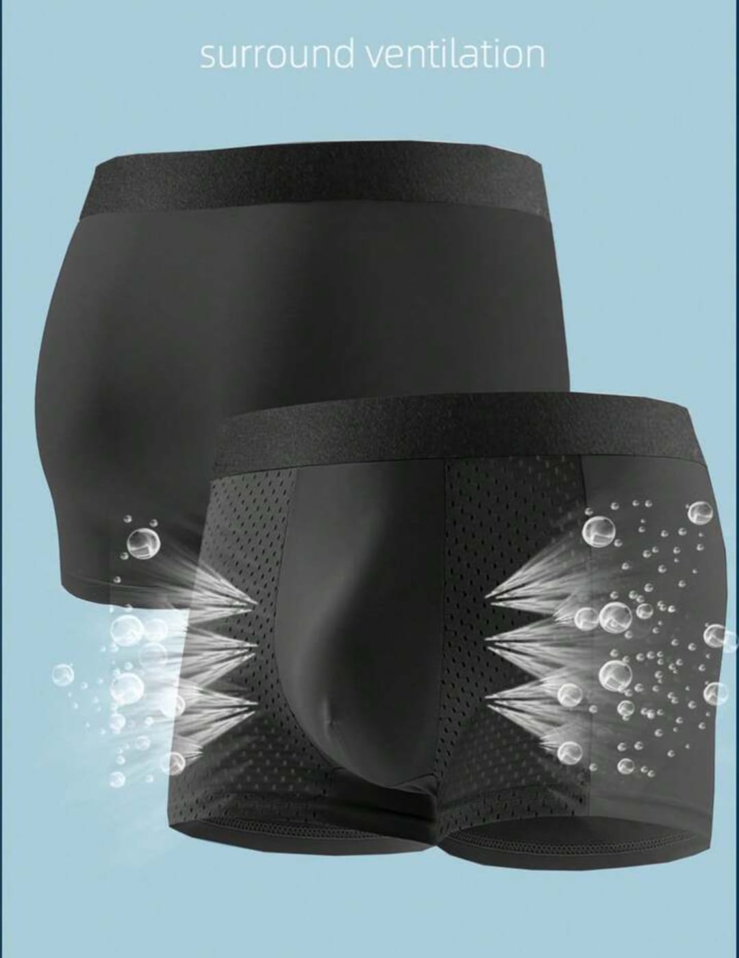 Men’s Breathable Mesh Boxer Briefs | Ultra Soft Stretch Trunk Underwear